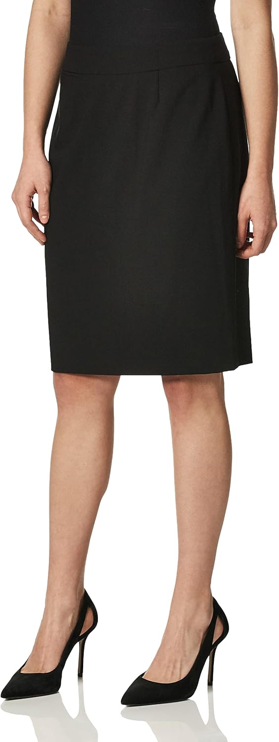 Women Classic Fit Straight Lux Suit Skirt (Regular and Plus Size)