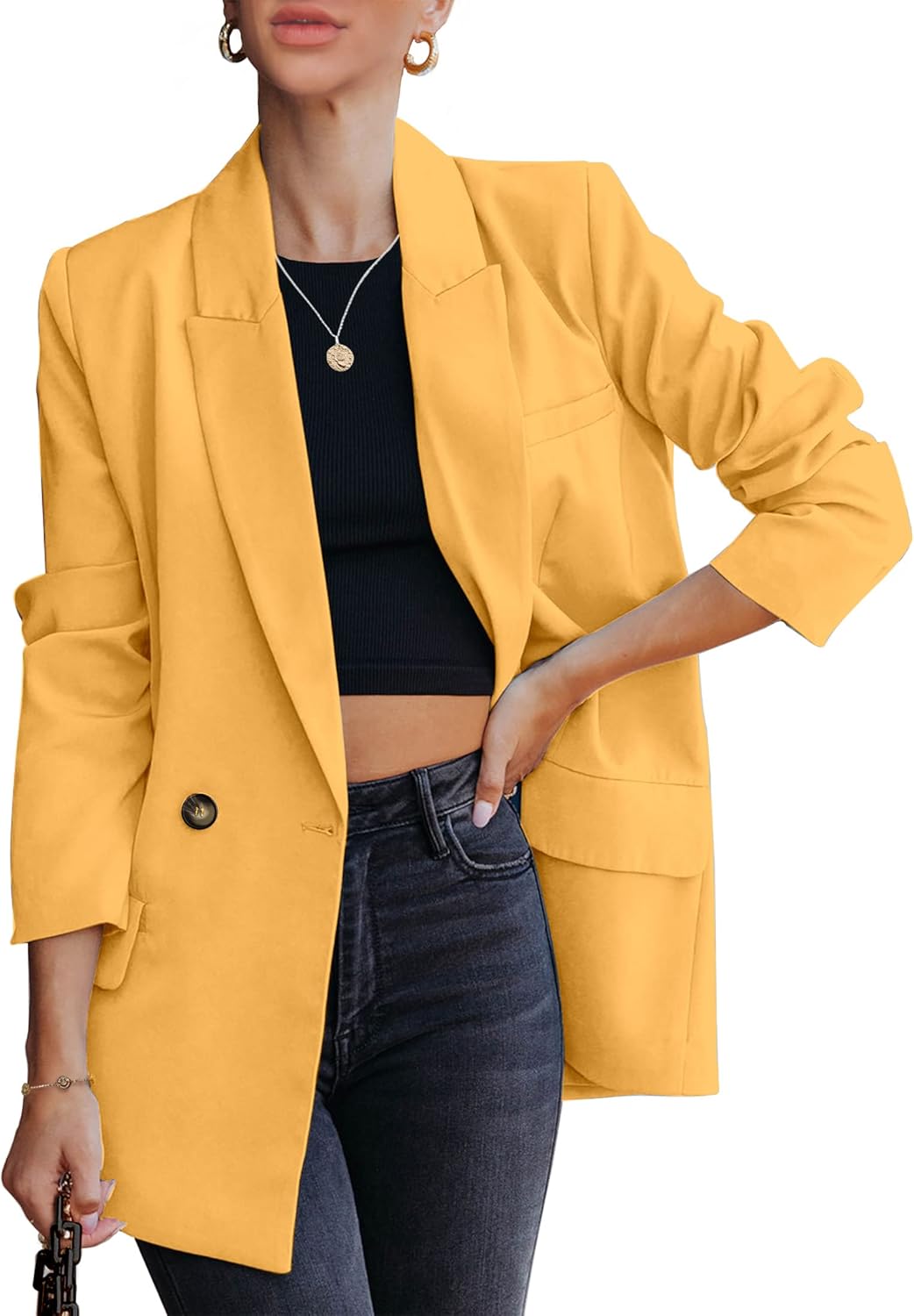 Blazer Jackets for Women Work Casual Office Long Sleeve Fashion Dressy Business Outfits